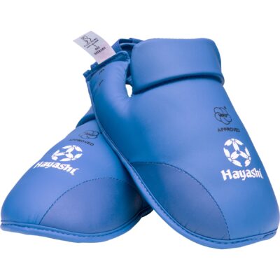 Hayashi Karate voetbeschermer - Kicks for Karate WKF Approved - Blauw Hayashi Karate voetbeschermer - Kicks for Karate WKF Approved - Blauw