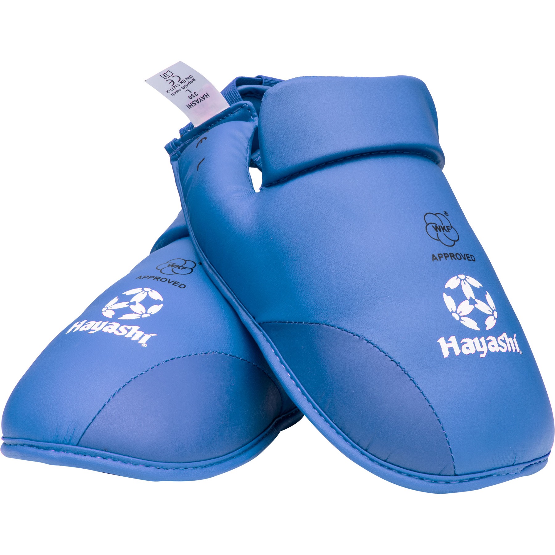 Hayashi Karate voetbeschermer - Kicks for Karate WKF Approved - Blauw Hayashi Karate voetbeschermer - Kicks for Karate WKF Approved - Blauw