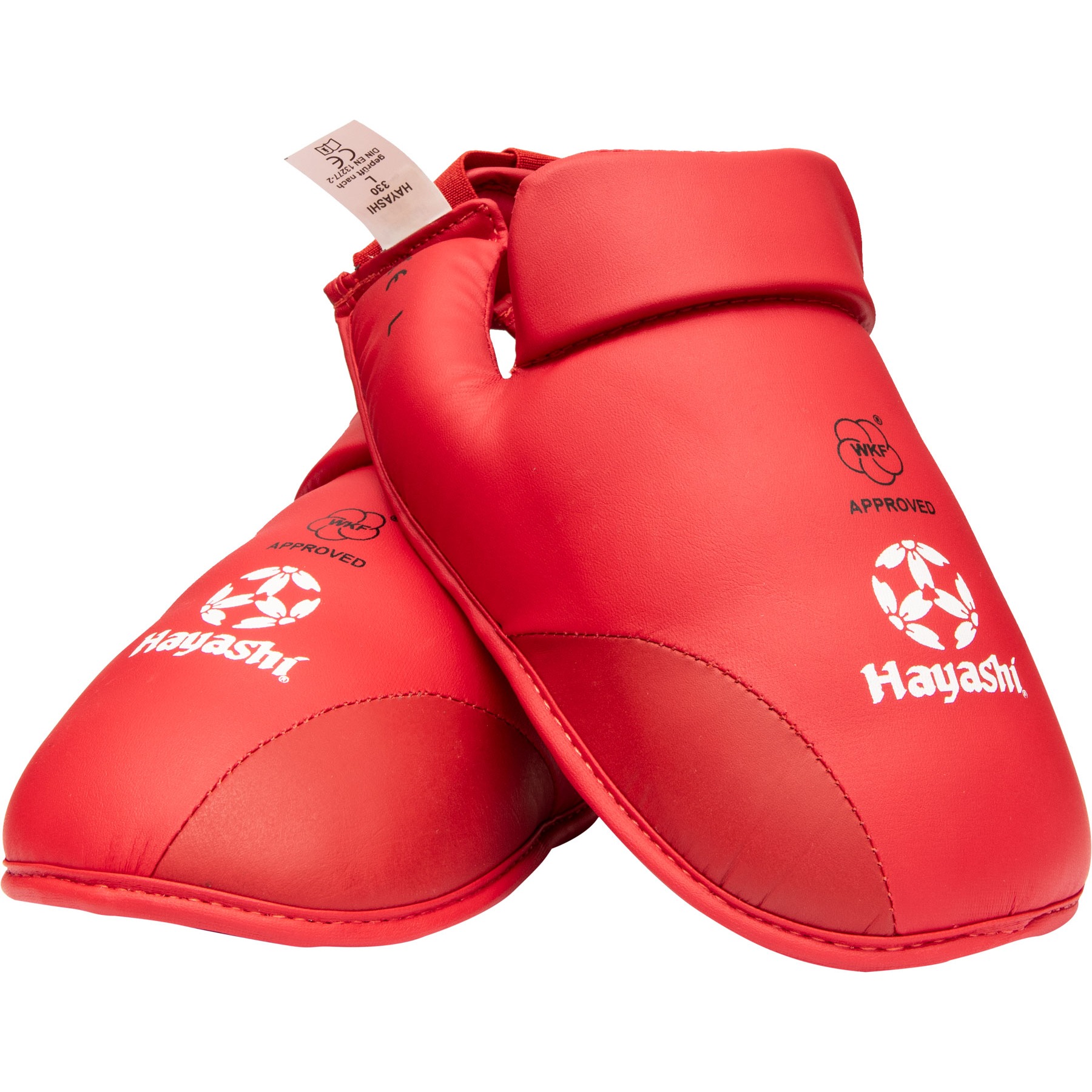 Hayashi Karate voetbeschermer - Kicks for Karate WKF Approved - Rood Hayashi Karate voetbeschermer - Kicks for Karate WKF Approved - Rood