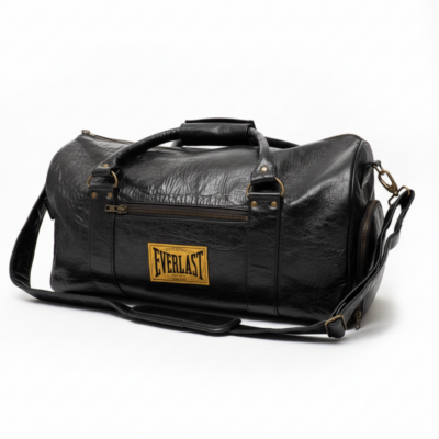 Everlast Nieuw - 1910 Leather Gym Bag - Zwart