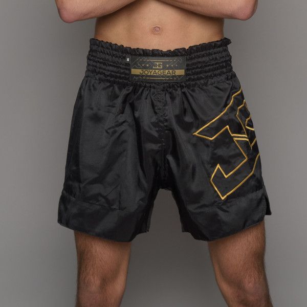 Joya Strike Kickboks Shorts Zwart Goud Joya Strike Kickboks Shorts Zwart Goud