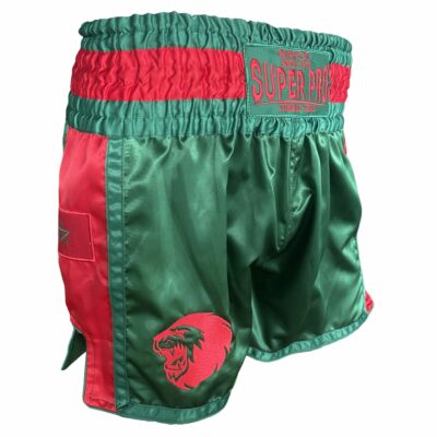 Super Pro Combat Gear - Thai Short Nations Maroc - Groen / Rood