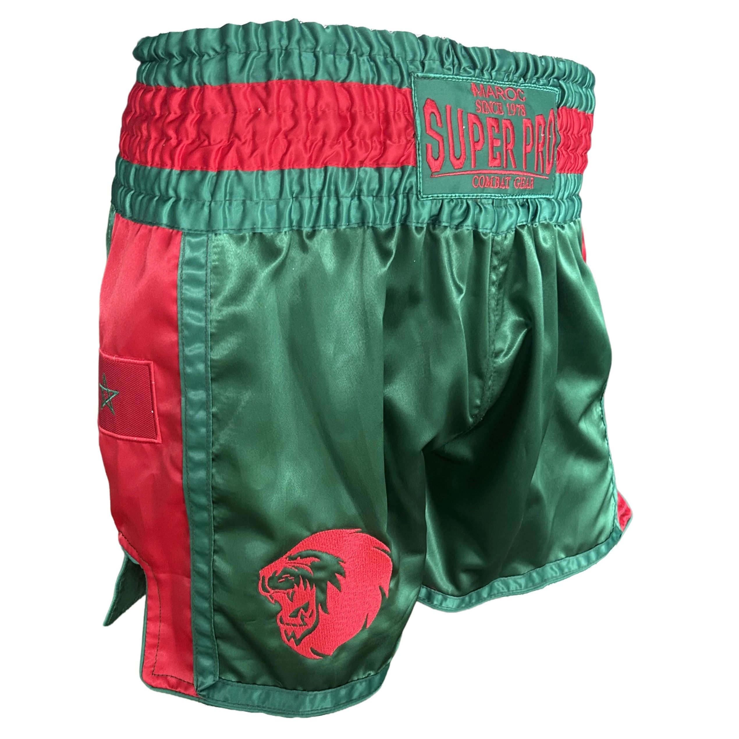 Super Pro Combat Gear Nieuw - Thai Short Nations Maroc - Groen / Rood Super Pro Combat Gear Nieuw - Thai Short Nations Maroc - Groen / Rood