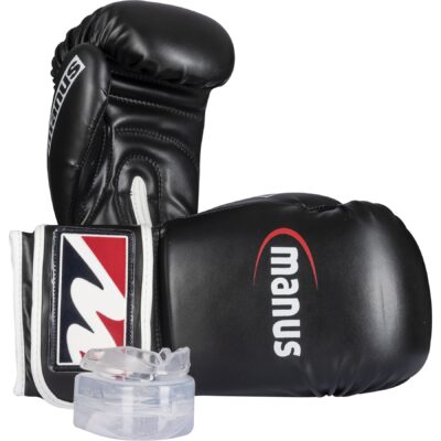 Manus Bokshandschoen - Boxing starter kit - Zwart / Wit