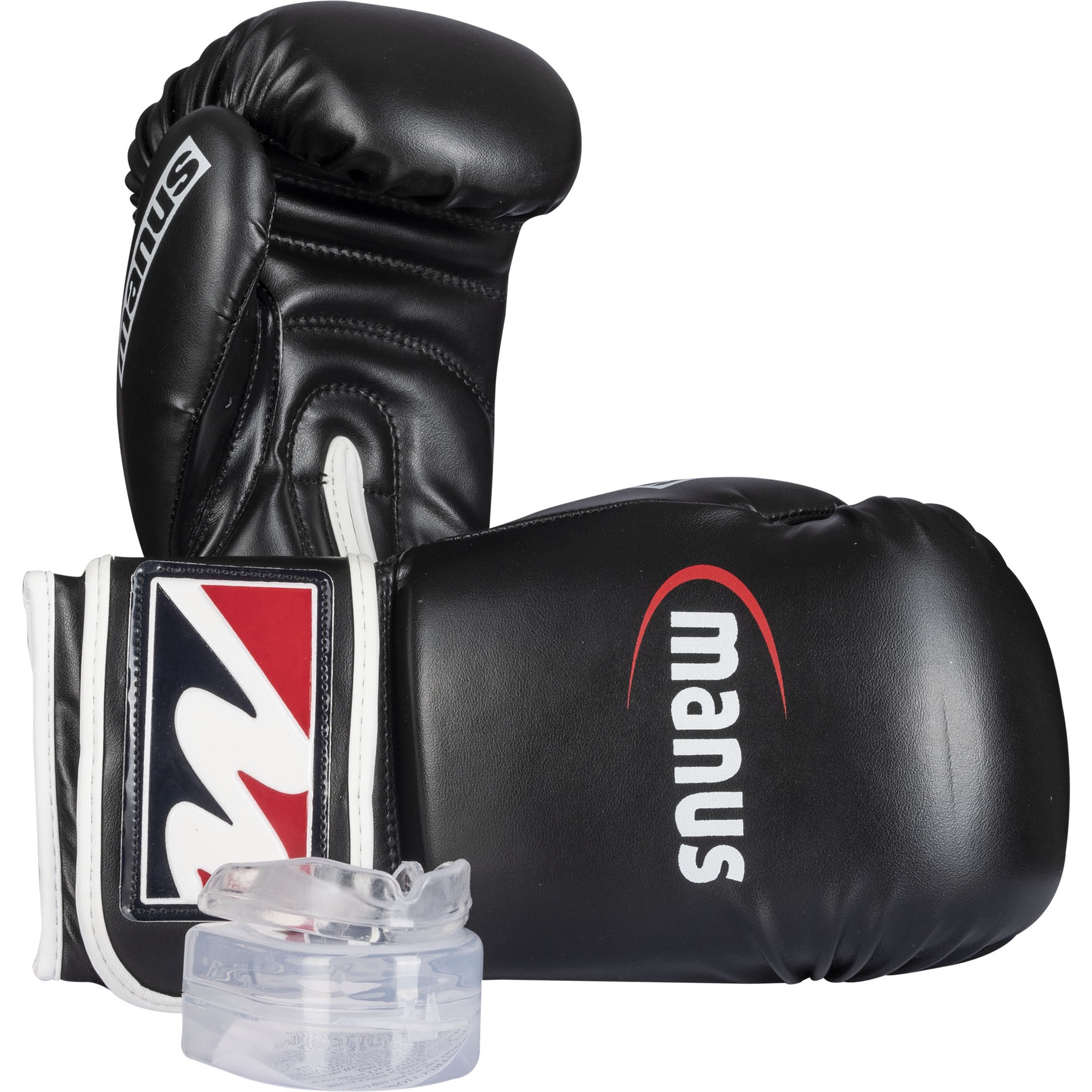 Manus Bokshandschoen - Boxing starter kit - Zwart / Wit Manus Bokshandschoen - Boxing starter kit - Zwart / Wit