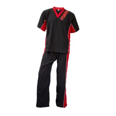 Manus Kickboksuniform – Eclipse – Zwart / Rood