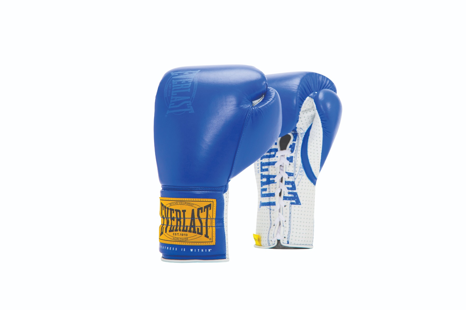 Everlast Bokshandschoen - 1910 Sparring Laced Gloves - Blauw Everlast Bokshandschoen - 1910 Sparring Laced Gloves - Blauw