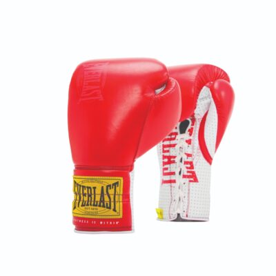 Everlast Bokshandschoen - 1910 Sparring Laced Gloves - Rood
