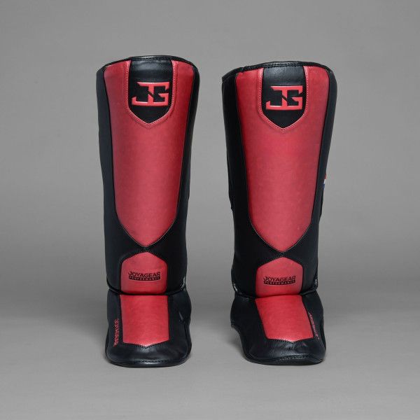 Joya Performance Scheenbeschermers Zwart Rood Joya Performance Scheenbeschermers Zwart Rood