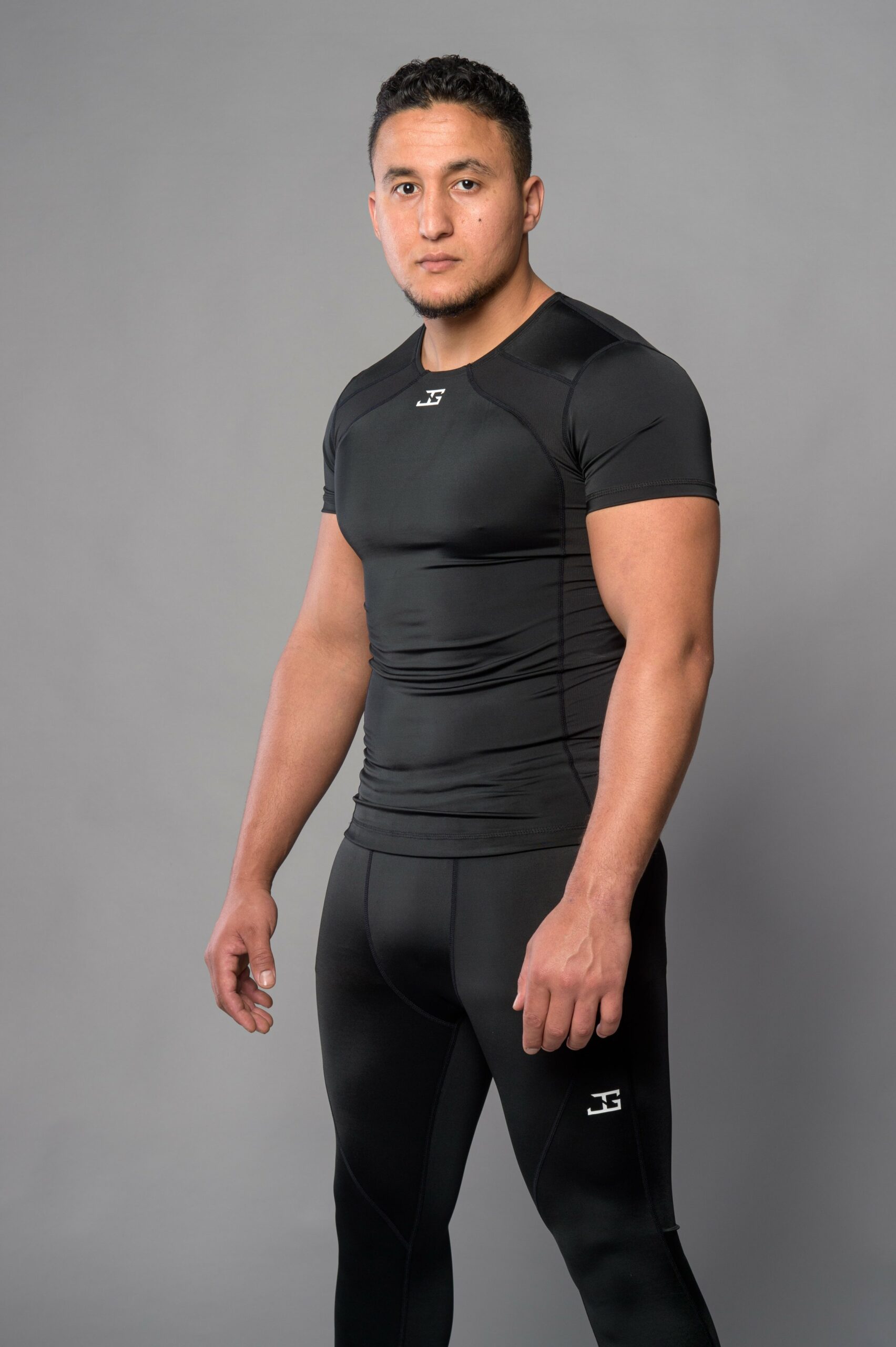 Joya Compressie Rashguard Korte Mouwen Zwart Wit Joya Compressie Rashguard Korte Mouwen Zwart Wit