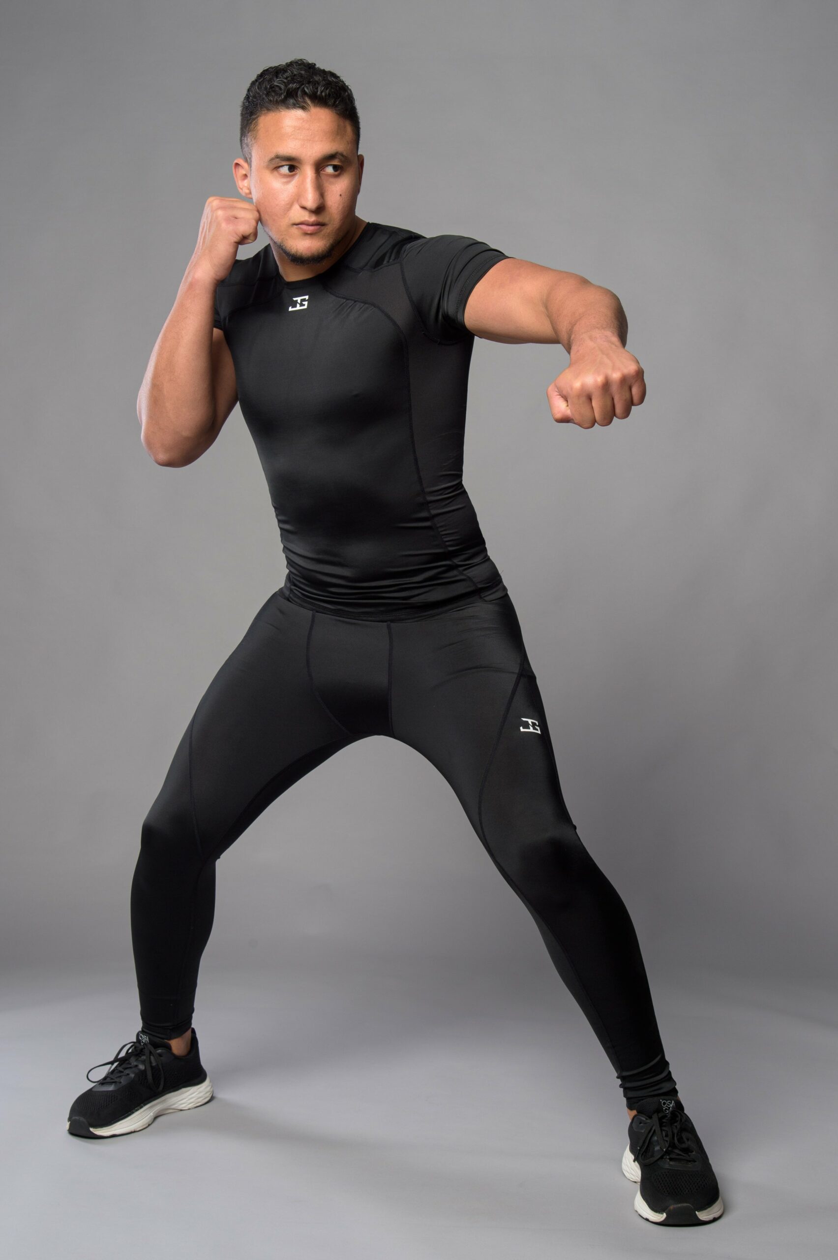 Joya Compressie Rashguard Korte Mouwen Zwart Wit Joya Compressie Rashguard Korte Mouwen Zwart Wit