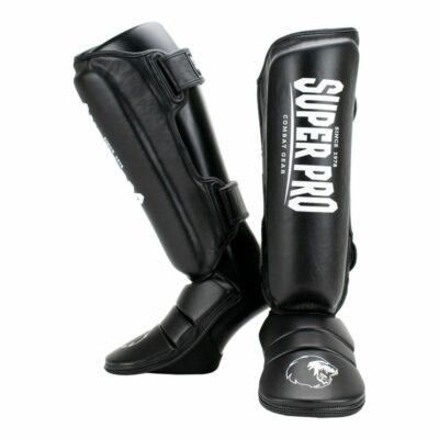 Super Pro Combat Gear Scheenbeschermer - Protector - Zwart / Wit Super Pro Combat Gear Scheenbeschermer - Protector - Zwart / Wit