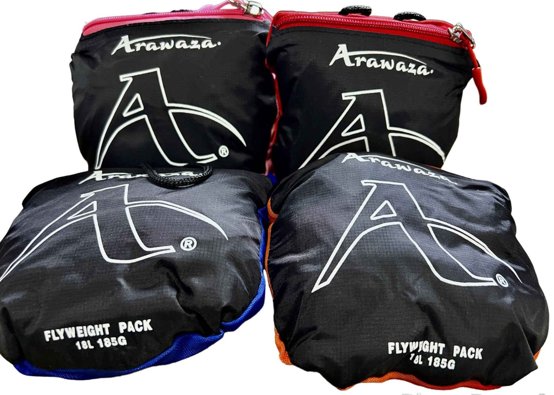 Arawaza Rugzak - Stowaway - Zwart / Blauw / Roze / Oranje (RASBBPSB) Arawaza Rugzak - Stowaway - Zwart / Blauw / Roze / Oranje (RASBBPSB)