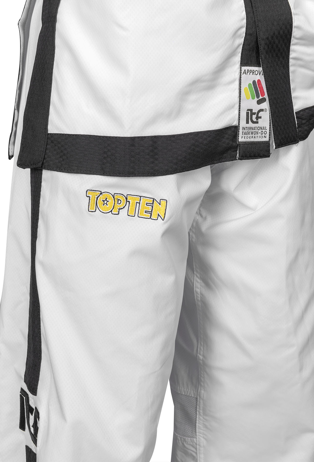 TOP TEN Taekwondopak - Premium Gold ITF Approved - Wit TOP TEN Taekwondopak - Premium Gold ITF Approved - Wit