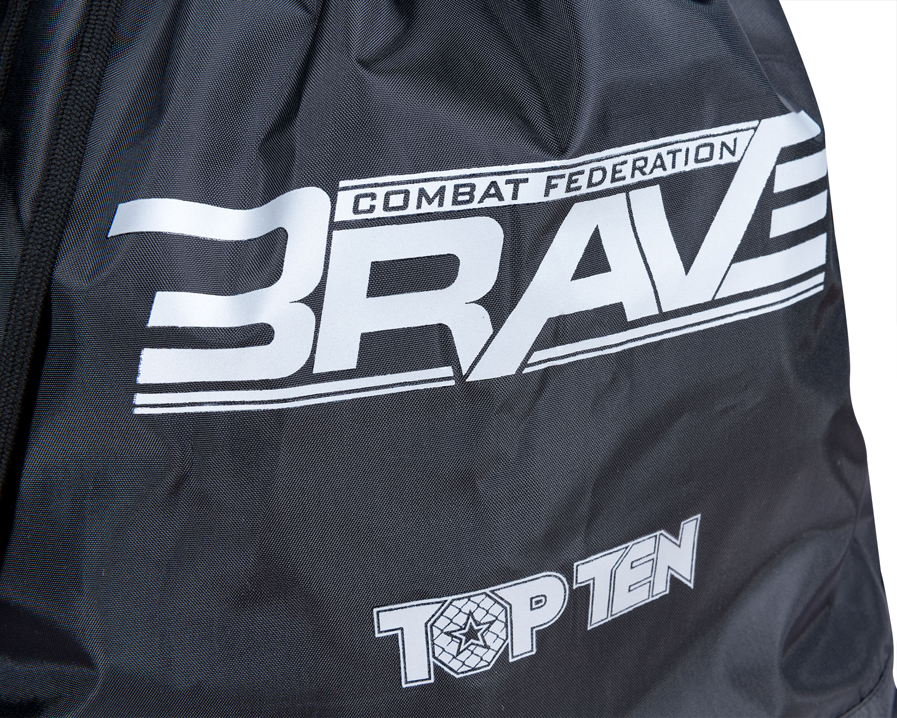 TOP TEN MMA Gym bag - BRAVE - Zwart TOP TEN MMA Gym bag - BRAVE - Zwart