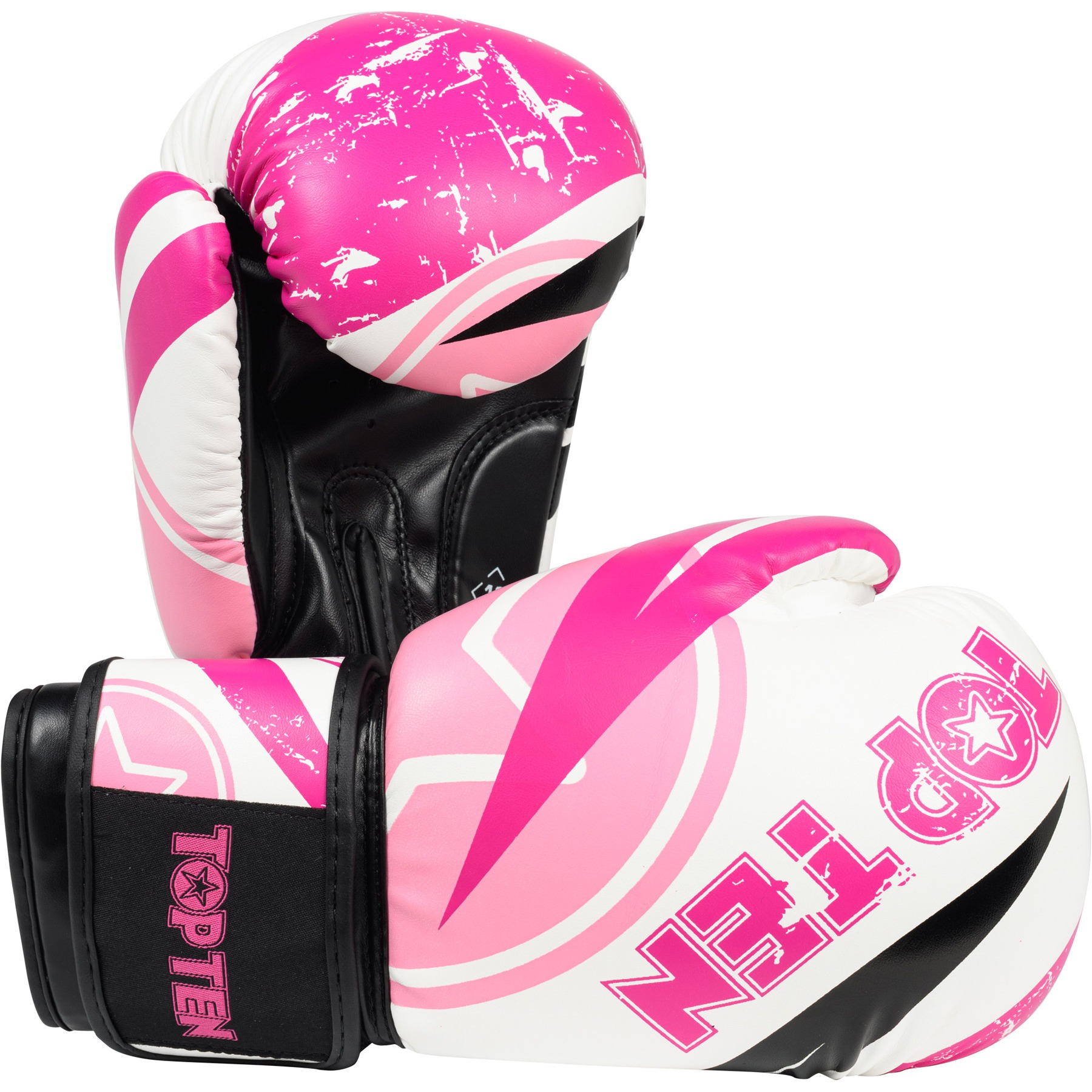 TOP TEN Bokshandschoen - Urban Arts - Roze / Wit TOP TEN Bokshandschoen - Urban Arts - Roze / Wit