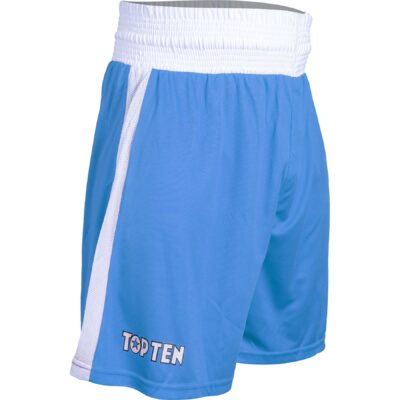 TOP TEN Kickboksbroekje - Competition - Blauw / Wit TOP TEN Kickboksbroekje - Competition - Blauw / Wit