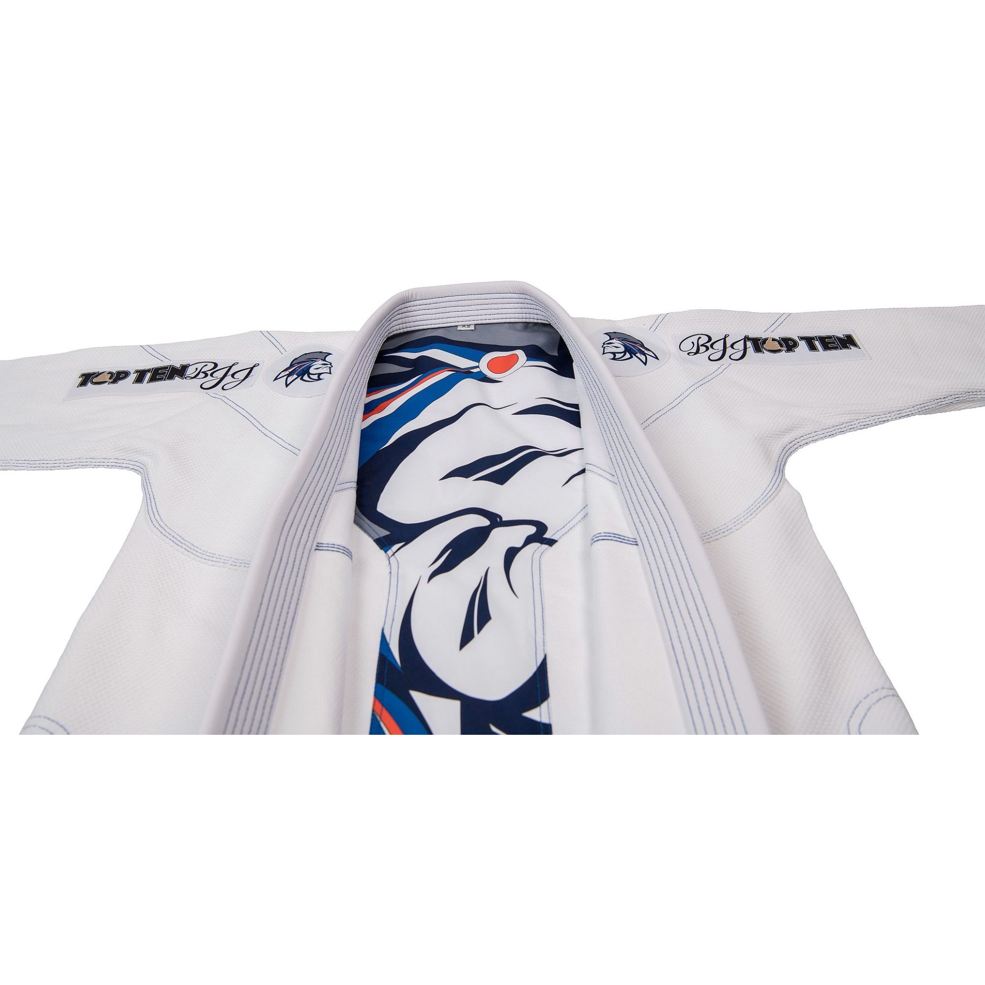 TOP TEN BJJ pak - Mohicans - Wit TOP TEN BJJ pak - Mohicans - Wit