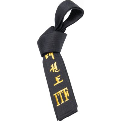 TOP TEN Taekwondo band - ITF - Zwart TOP TEN Taekwondo band - ITF - Zwart