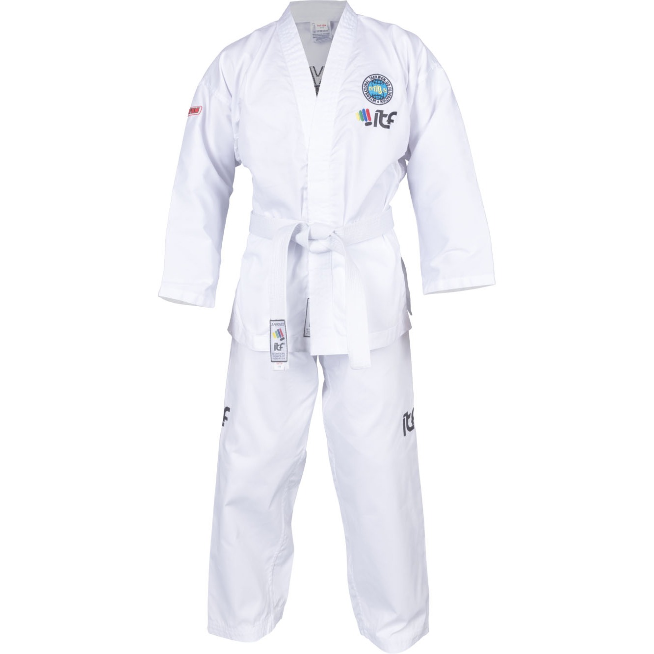 TOP TEN Taekwondopak - De-Luxe ITF Approved - Wit TOP TEN Taekwondopak - De-Luxe ITF Approved - Wit
