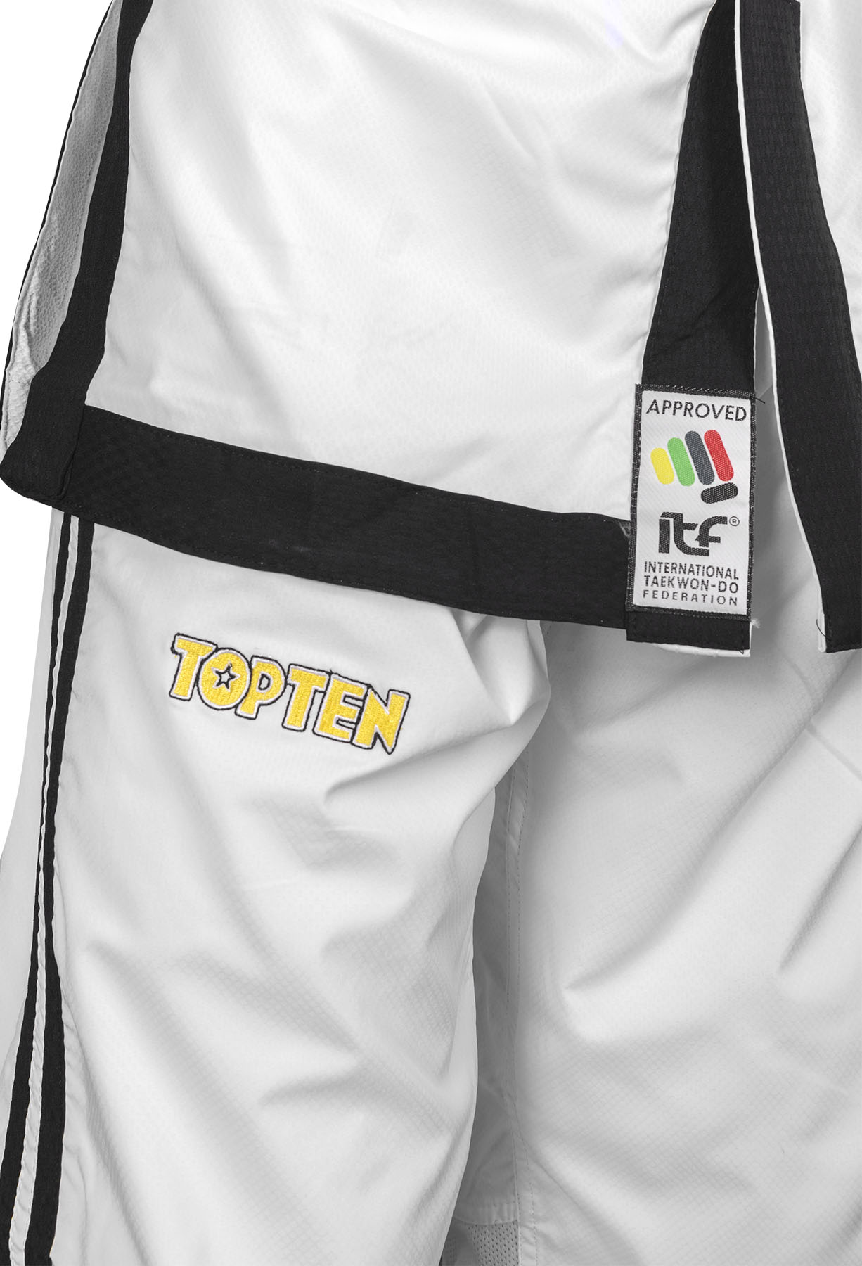 TOP TEN Taekwondopak - Premium Gold ITF Approved - Wit TOP TEN Taekwondopak - Premium Gold ITF Approved - Wit