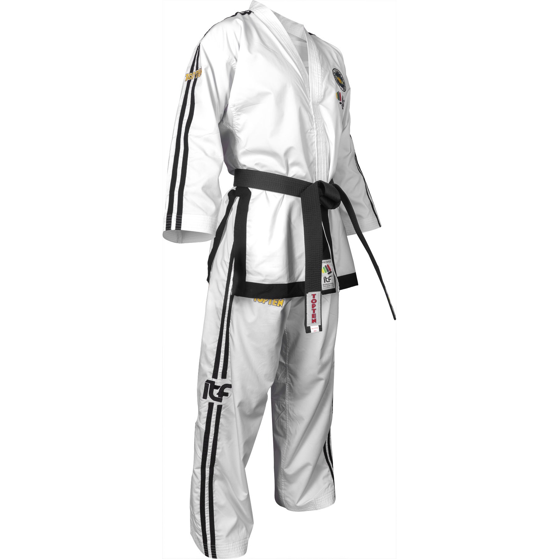 TOP TEN Taekwondopak - Premium Gold ITF Approved - Wit TOP TEN Taekwondopak - Premium Gold ITF Approved - Wit