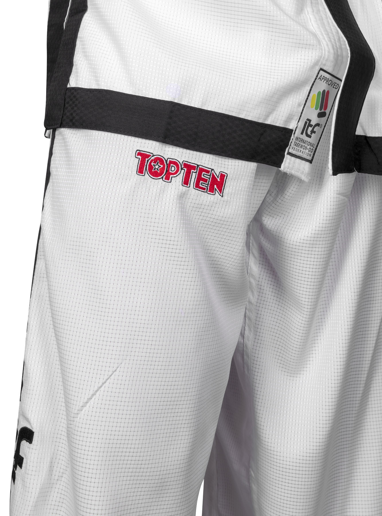 TOP TEN Taekwondopak - Diamond ITF Approved - Wit TOP TEN Taekwondopak - Diamond ITF Approved - Wit