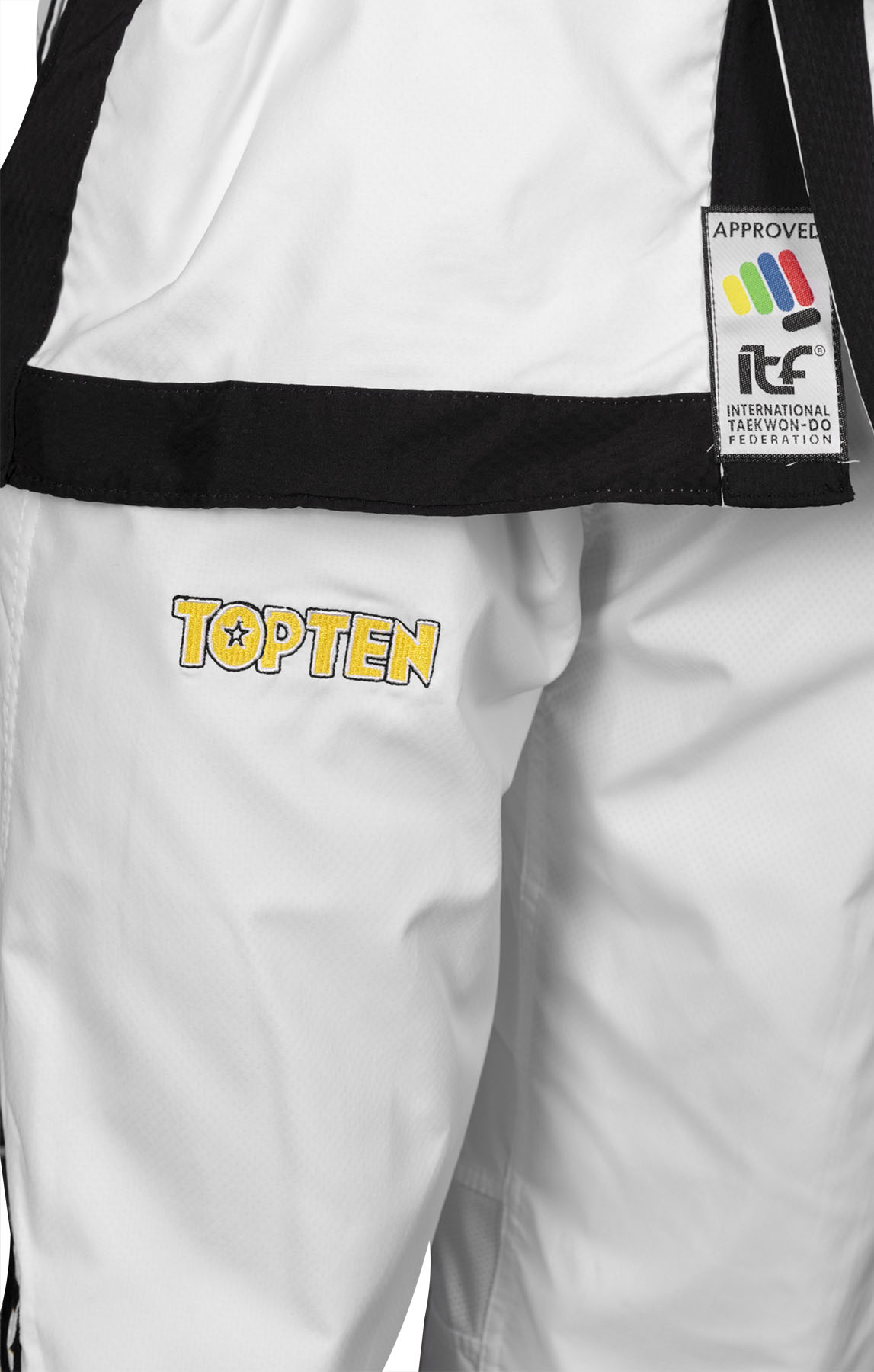 TOP TEN Taekwondopak - Premium Gold ITF Approved - Wit TOP TEN Taekwondopak - Premium Gold ITF Approved - Wit