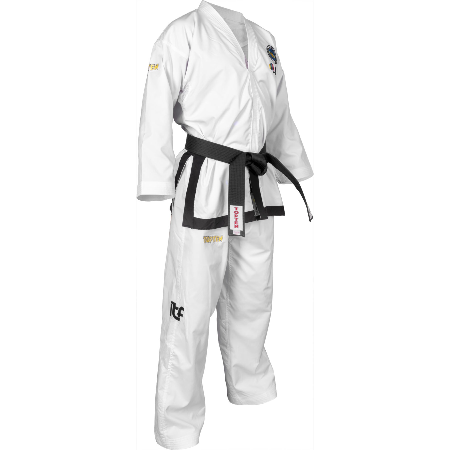 TOP TEN Taekwondopak - Premium Gold ITF Approved - Wit TOP TEN Taekwondopak - Premium Gold ITF Approved - Wit