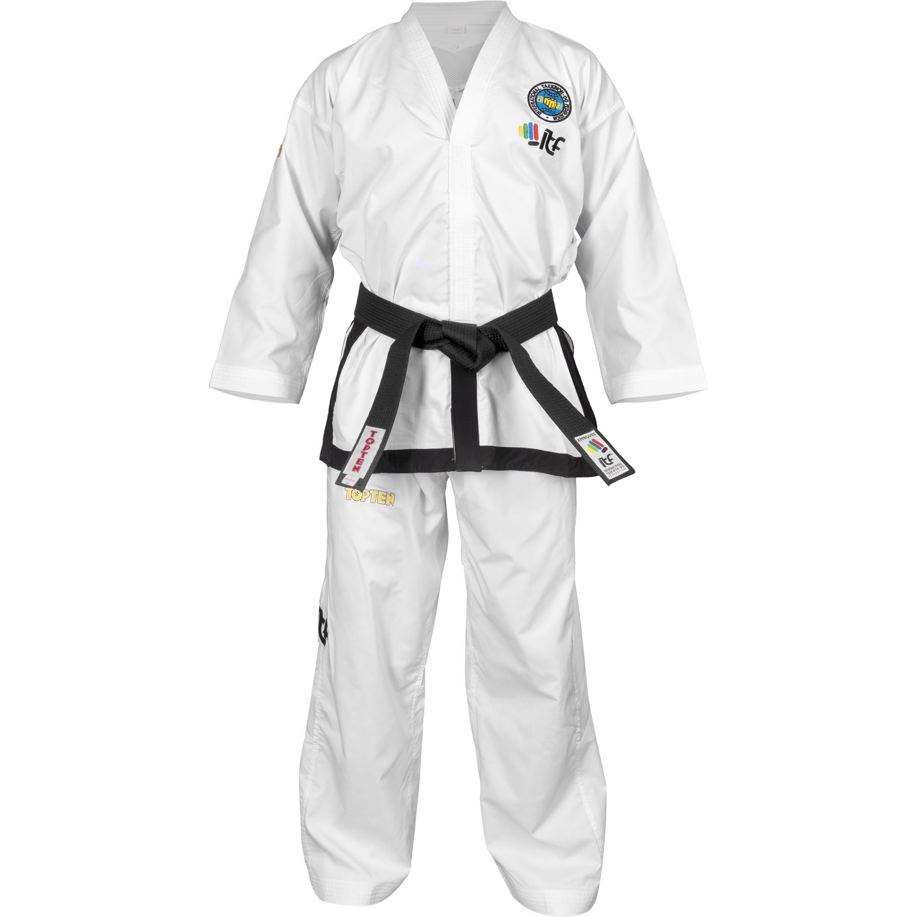 TOP TEN Taekwondopak - Premium Gold ITF Approved - Wit TOP TEN Taekwondopak - Premium Gold ITF Approved - Wit