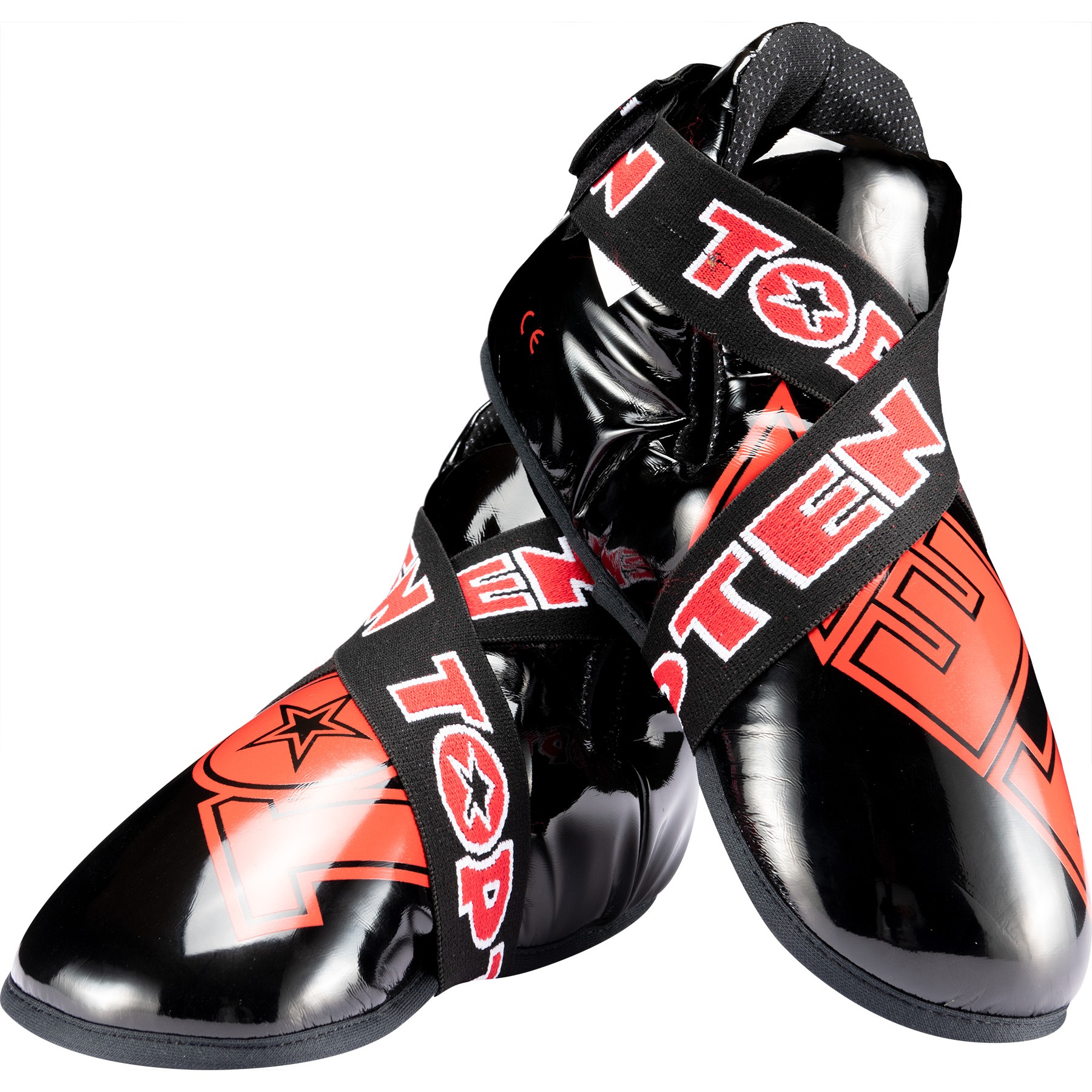TOP TEN Voetbeschermer - SuperLight - Zwart / Rood TOP TEN Voetbeschermer - SuperLight - Zwart / Rood