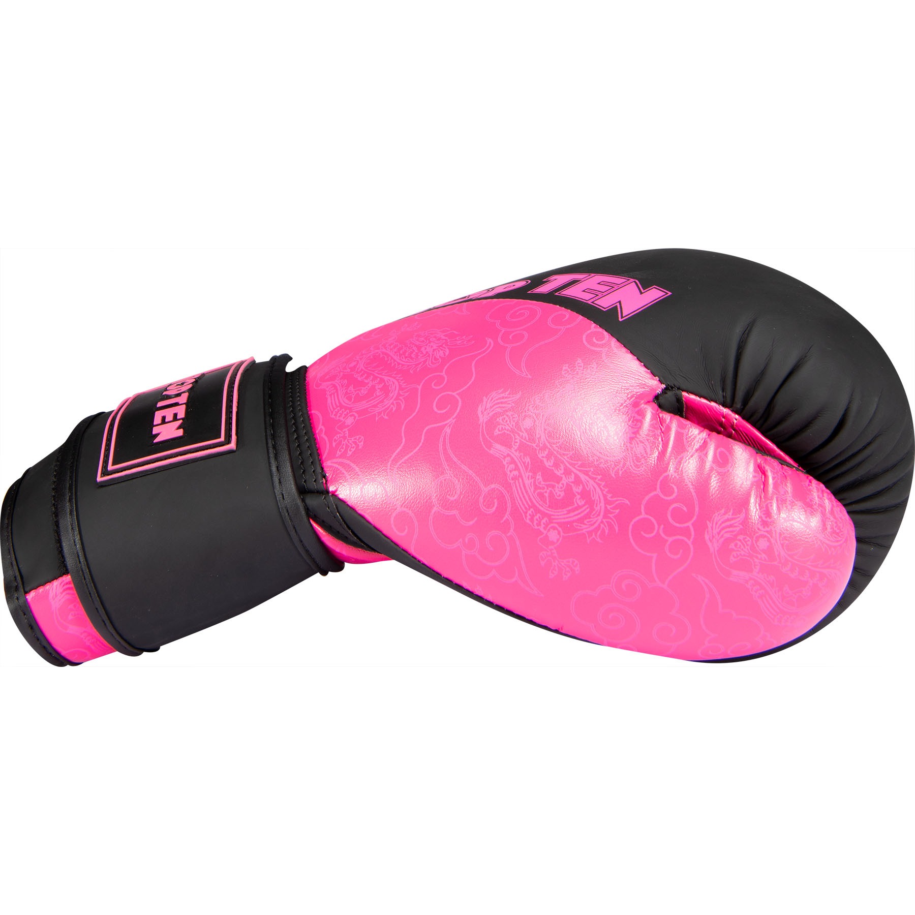 TOP TEN Bokshandschoen - Dragon - Zwart / Roze TOP TEN Bokshandschoen - Dragon - Zwart / Roze