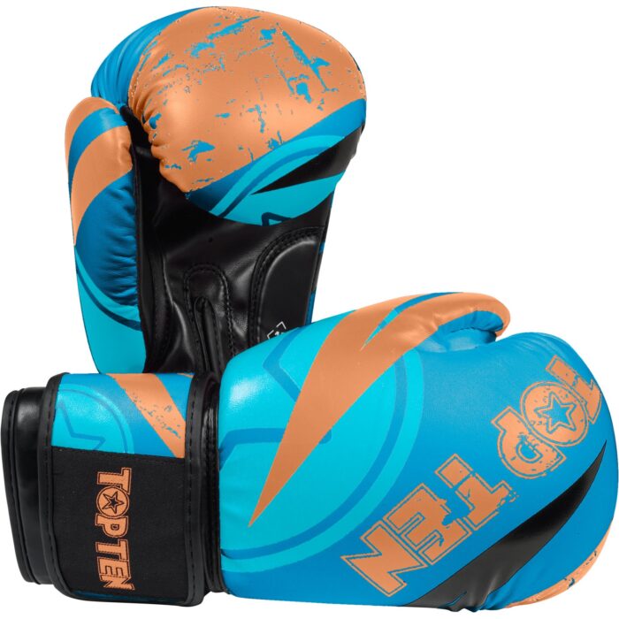 TOP TEN Bokshandschoen - Urban Arts - Blauw / Oranje