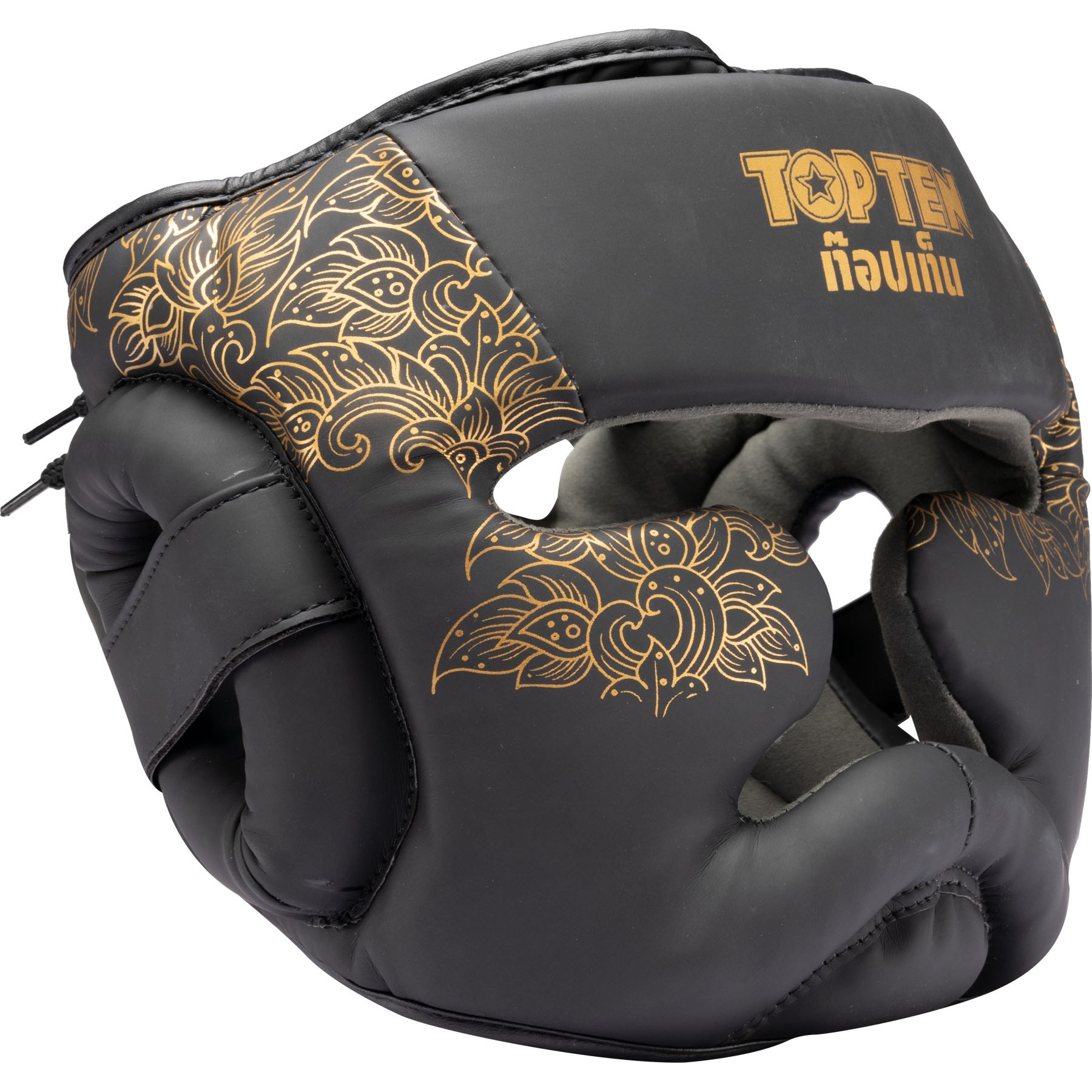 TOP TEN Hoofdbeschermer - Nong Han - Zwart / Goud TOP TEN Hoofdbeschermer - Nong Han - Zwart / Goud