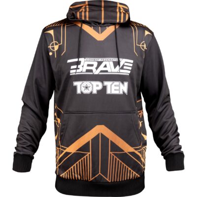 TOP TEN MMA T-shirt - BRAVE - Zwart / Goud