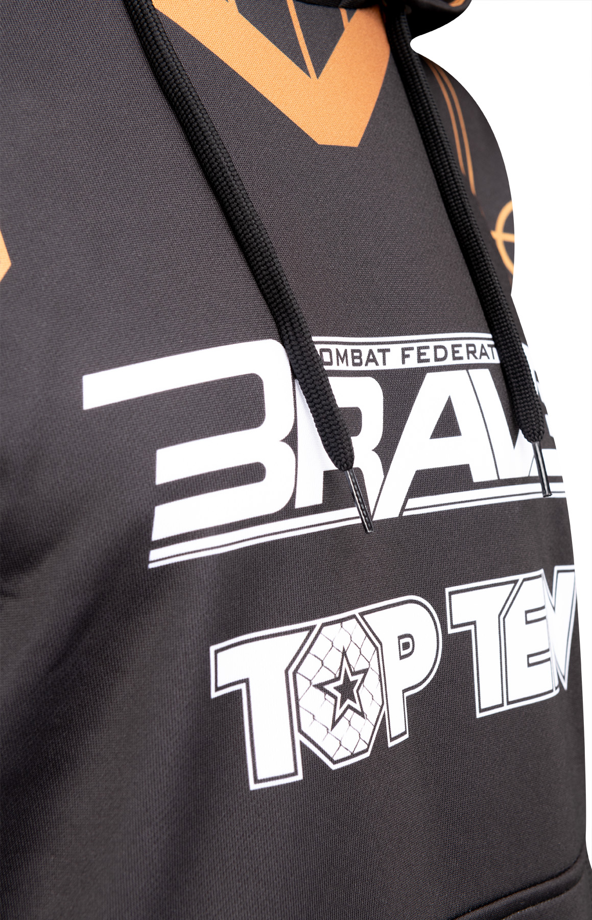 TOP TEN MMA T-shirt - BRAVE - Zwart / Goud TOP TEN MMA T-shirt - BRAVE - Zwart / Goud