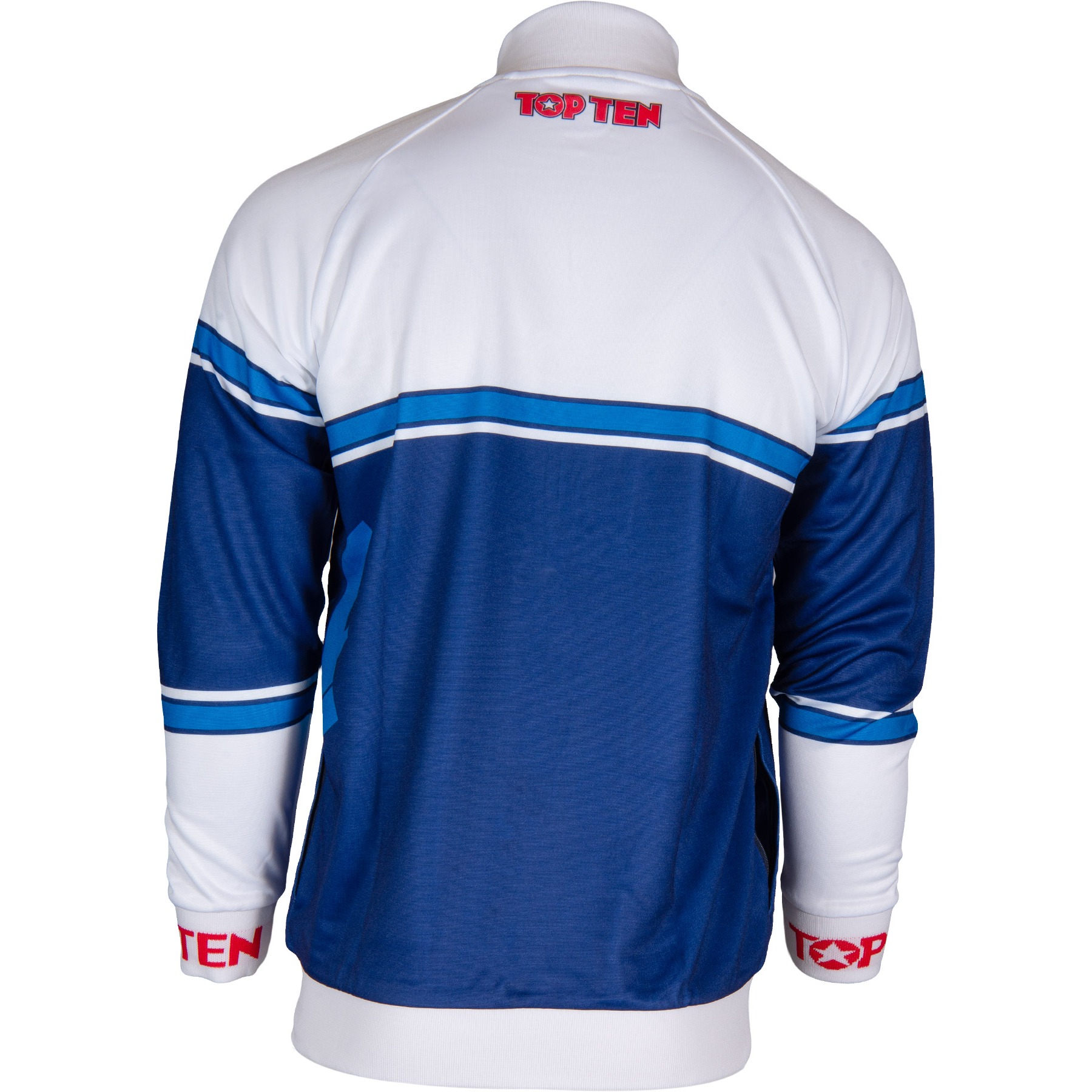 TOP TEN Trainingsjas - ITF Synergy - Wit / Blauw TOP TEN Trainingsjas - ITF Synergy - Wit / Blauw