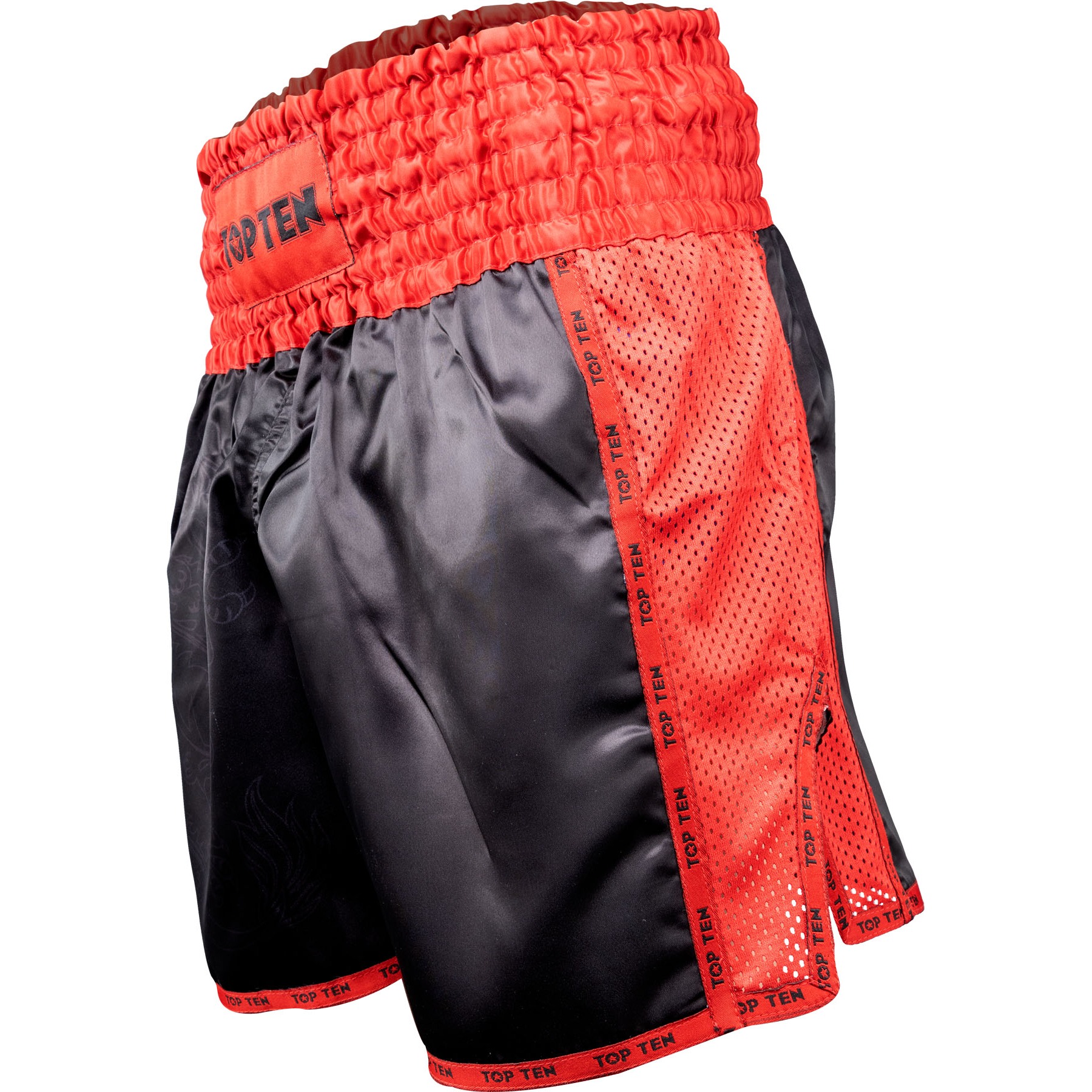 TOP TEN Kickboksbroekje - Dragon - Rood / Zwart TOP TEN Kickboksbroekje - Dragon - Rood / Zwart