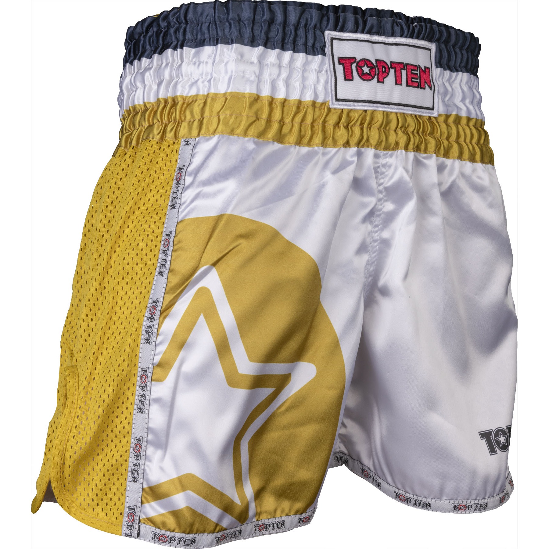 TOP TEN Thaiboks-broekje - Star - Zwart TOP TEN Thaiboks-broekje - Star - Zwart