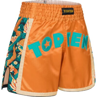 TOP TEN Thaiboks-broekje - Ryu del Mar - Oranje TOP TEN Thaiboks-broekje - Ryu del Mar - Oranje