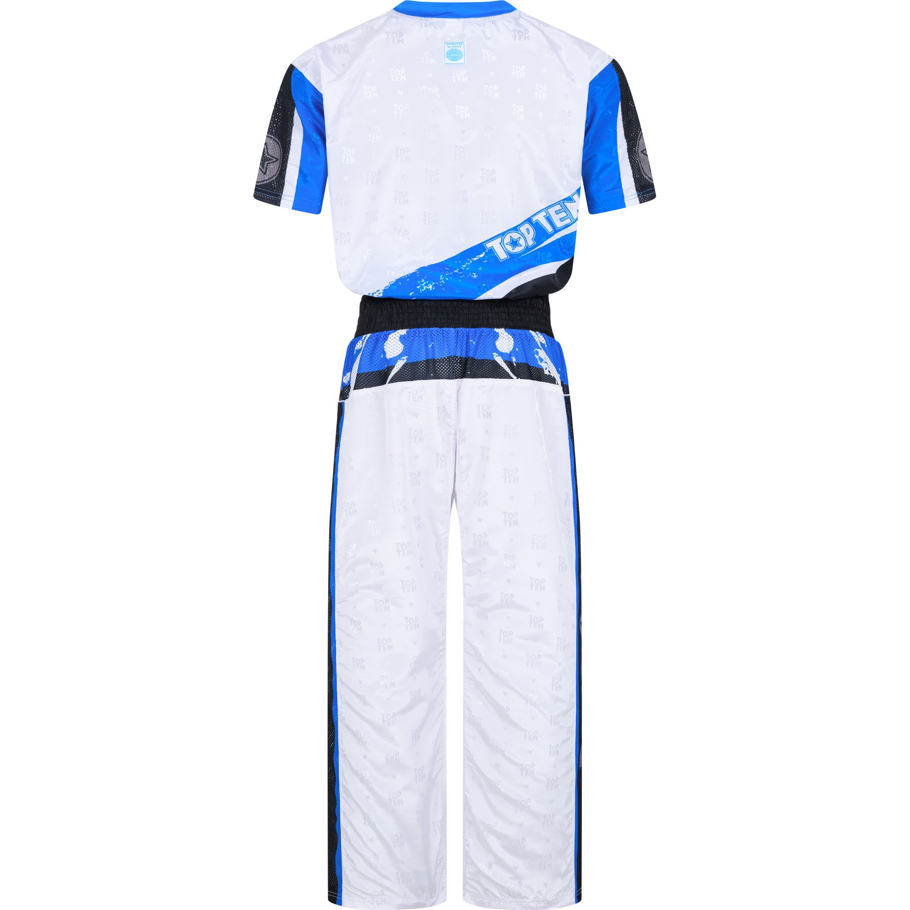 TOP TEN Kickboksuniform - Urban Arts - Wit / Blauw TOP TEN Kickboksuniform - Urban Arts - Wit / Blauw