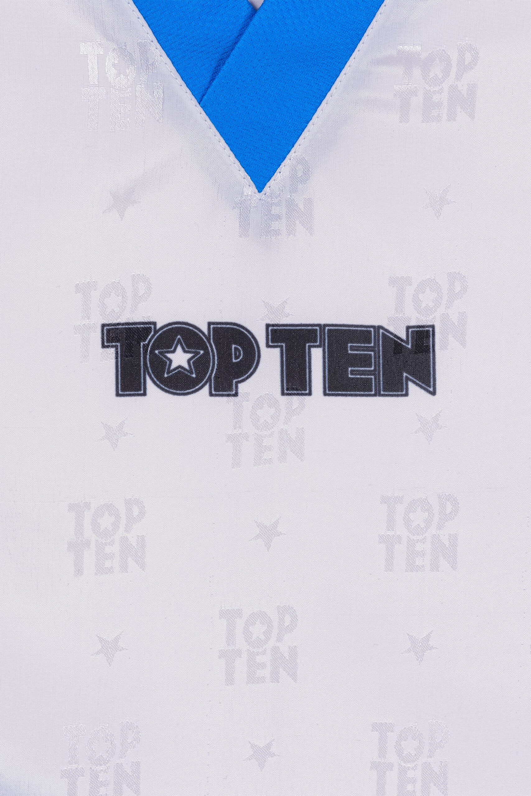 TOP TEN Kickboksuniform - Urban Arts - Wit / Blauw TOP TEN Kickboksuniform - Urban Arts - Wit / Blauw