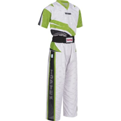 TOP TEN Kickboksuniform - Urban Arts - Wit / Groen