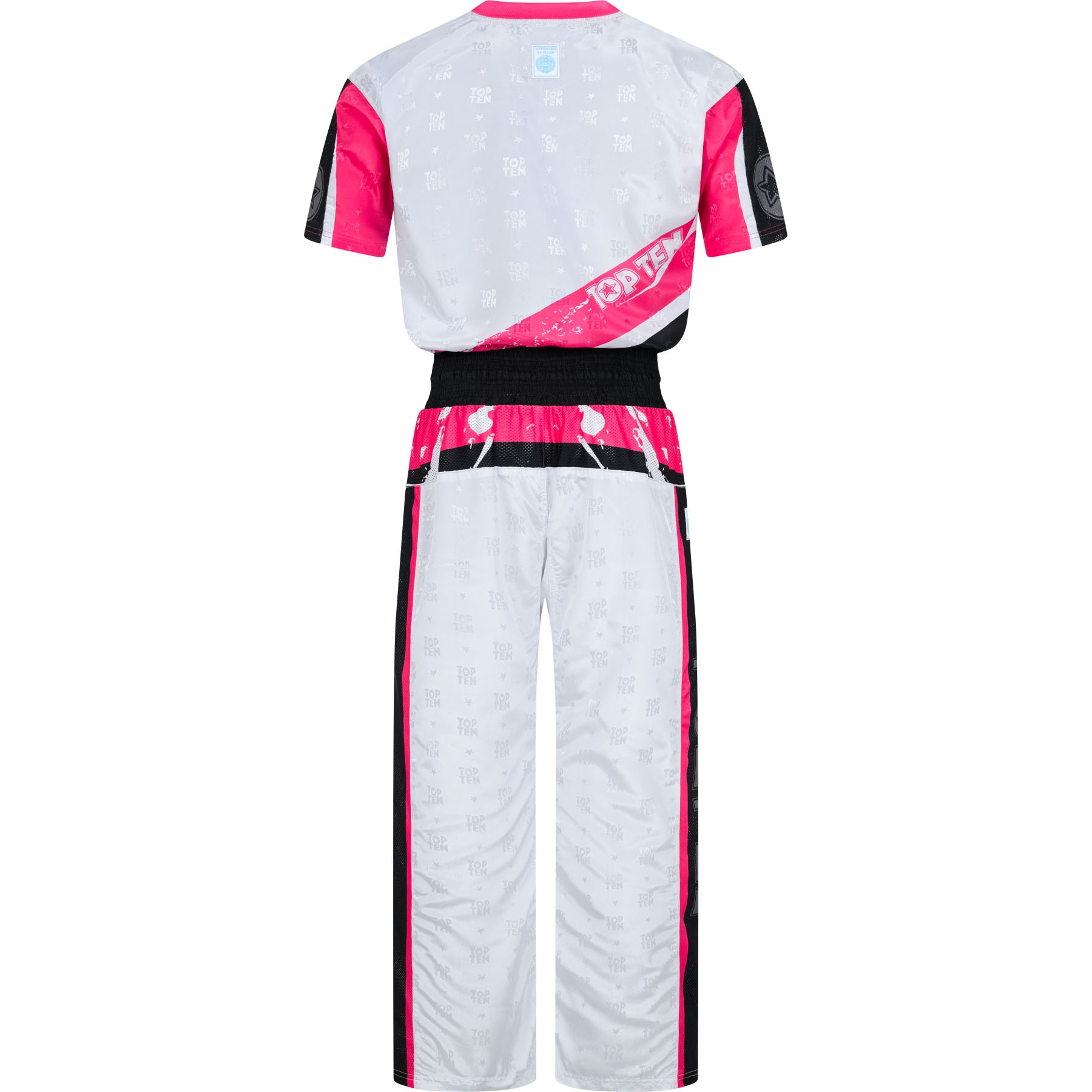 TOP TEN Kickboksuniform - Urban Arts - Wit / Roze TOP TEN Kickboksuniform - Urban Arts - Wit / Roze