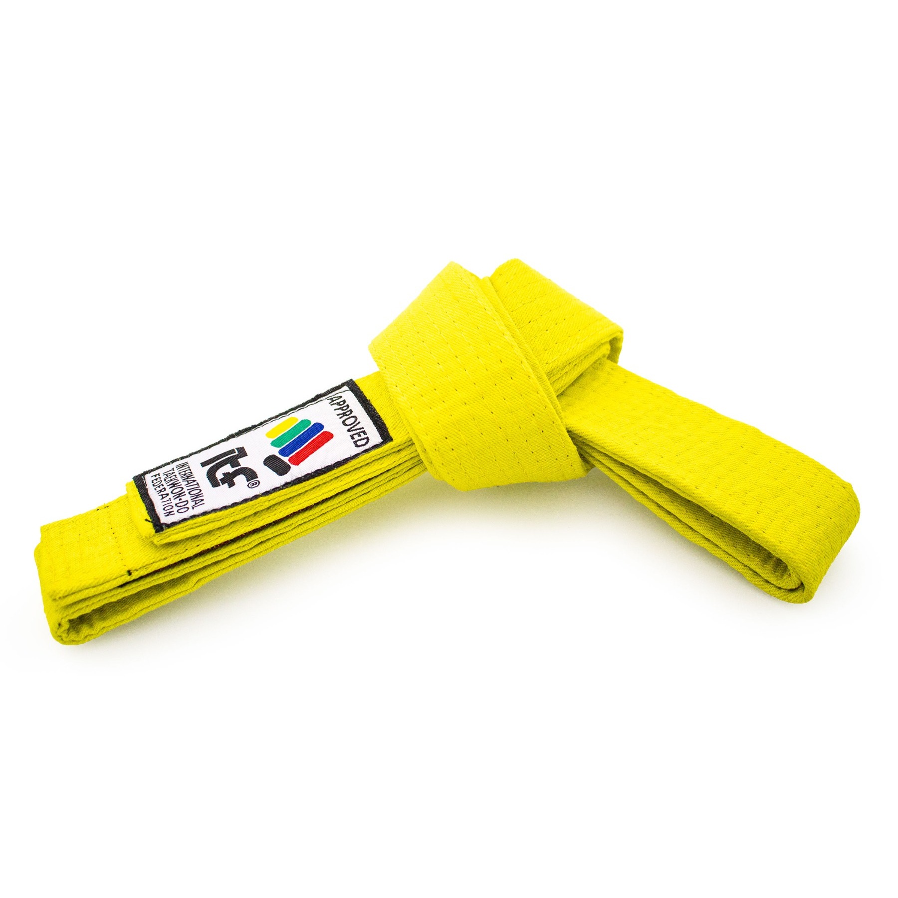 TOP TEN Taekwondoband - ITF - Geel TOP TEN Taekwondoband - ITF - Geel