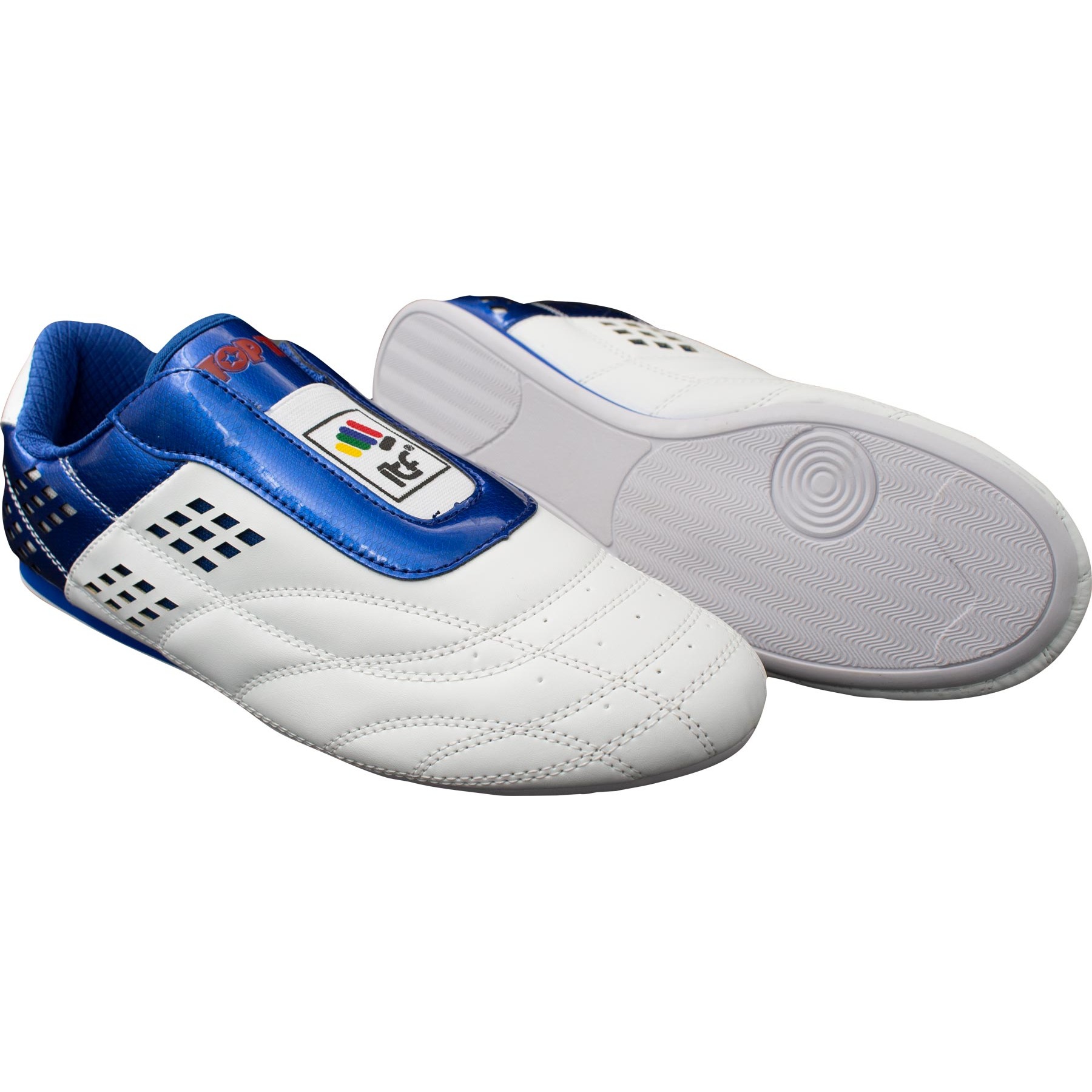 TOP TEN Taekwondo schoenen - ITF - Wit / Blauw TOP TEN Taekwondo schoenen - ITF - Wit / Blauw