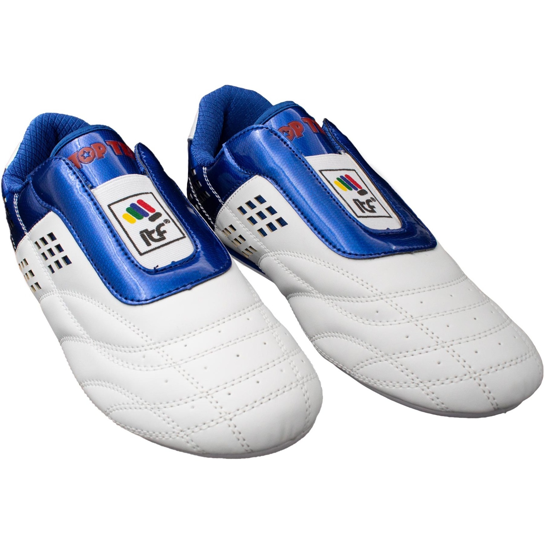 TOP TEN Taekwondo schoenen - ITF - Wit / Blauw TOP TEN Taekwondo schoenen - ITF - Wit / Blauw