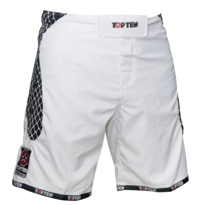 TOP TEN MMA MMA broekje - Cage - Wit / Zwart