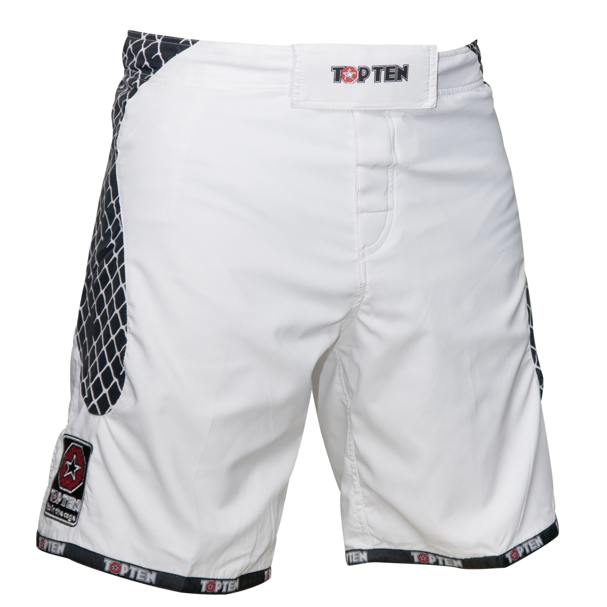 TOP TEN MMA MMA broekje - Cage - Wit / Zwart TOP TEN MMA MMA broekje - Cage - Wit / Zwart