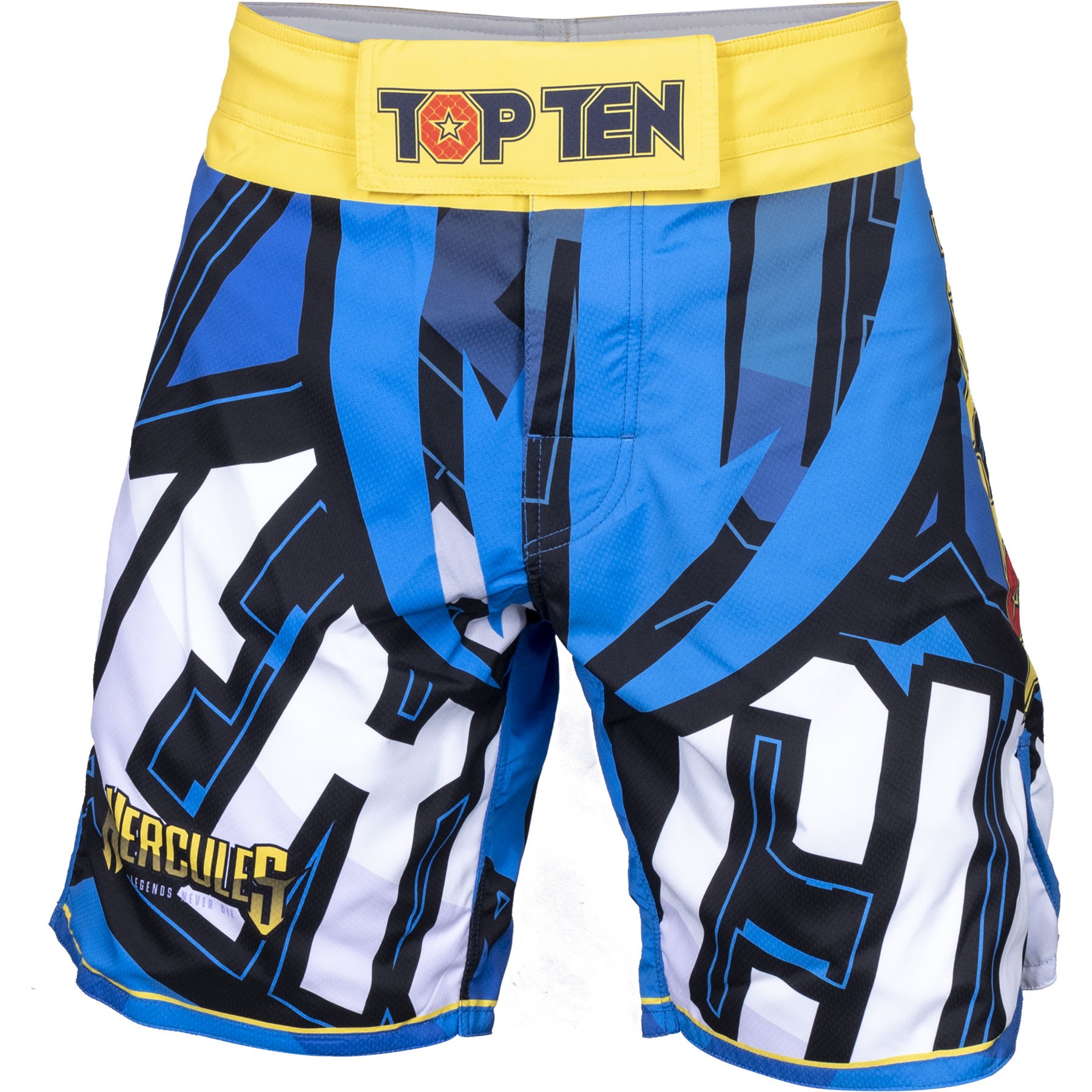 TOP TEN MMA MMA broekje - Hercules - Blauw / Geel TOP TEN MMA MMA broekje - Hercules - Blauw / Geel
